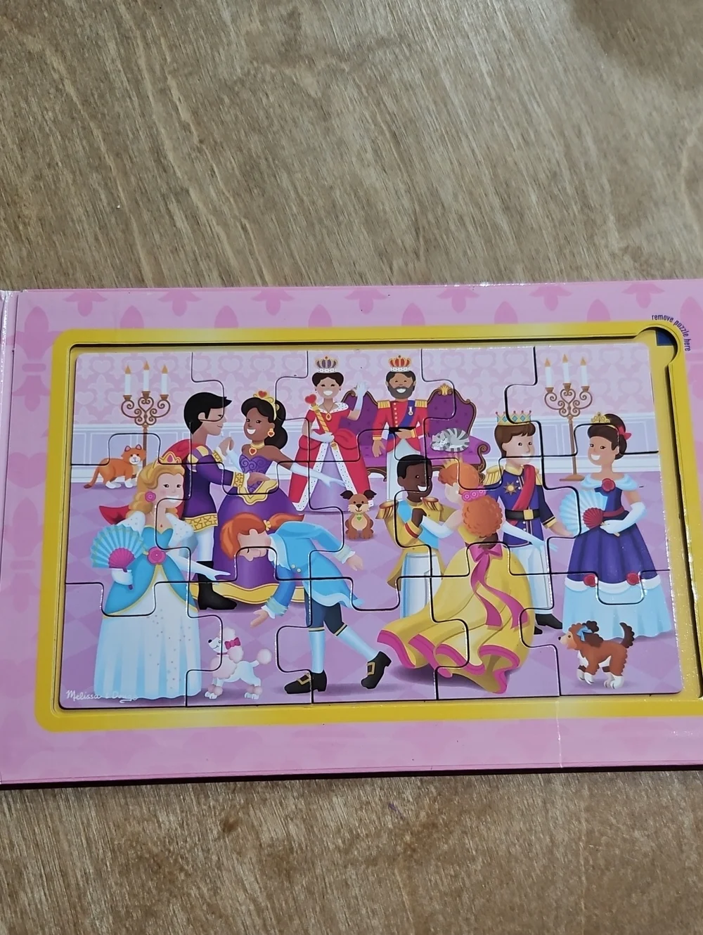 Melissa & Doug Princesses Magnetic Take-Along Jigsaw Puzzles - Pink